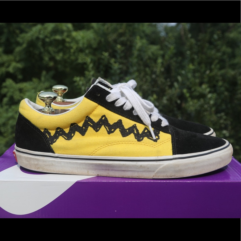 Vans Old Skool x Peanuts ‘Charlie Brown’ Sneakers Size 11.5 - Picture 5 of 12